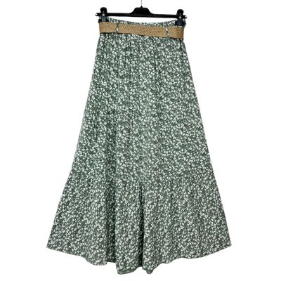 P 7143-02 Floral pattern skirt