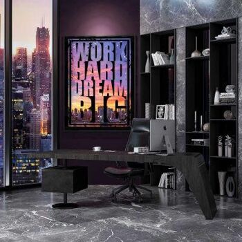 Work Hard Dream Big - 80 X 60 CM - Sans cadre - Sans suspension 2