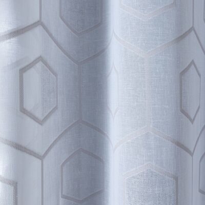 TOKYO – Grauer Kragen – Ösenplatte – 140 x 260 cm – 100 % Polyester
