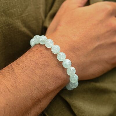 Aquamarine bracelet 10mm