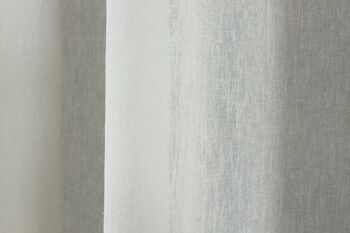 LINO - Col Naturel - Panneau à oeillets - 200 x 260 cm - 75 % pes 25% lin 3