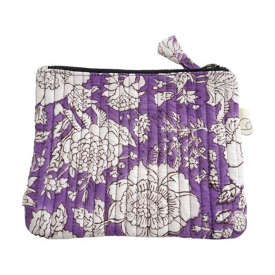 Printed cotton pouch N°22