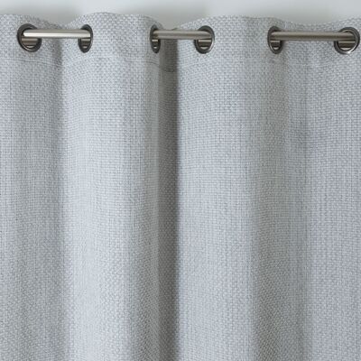 ATLAS - Gray Col - Eyelet panel - 140 x 260 cm - 52% pes 48% cost