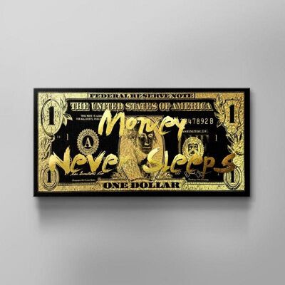 Money Never Sleeps Part 1 - Without hanging set - Without frame - 120 X 60 CM
