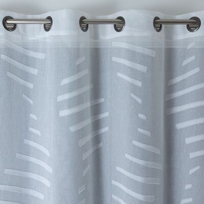 ZEBRA – Weißer Kragen – Ösenplatte – 140 x 260 cm – 100 % Polyester