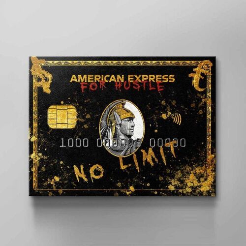 American Express Hustler - 80 X 60 CM - Ohne Rahmen - Ohne Aufhangset