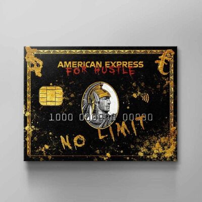 American Express Hustler - 80 X 60 CM - Sin marco - Sin juego de colgar