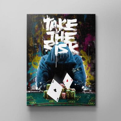 Take The Risk - 160 X 120 CM - Sans cadre - Avec set de suspension + 5,00 €