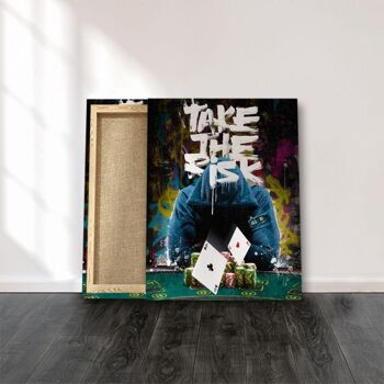 Take The Risk - 160 X 120 CM - Sans cadre - Avec set de suspension + 5,00 € 7