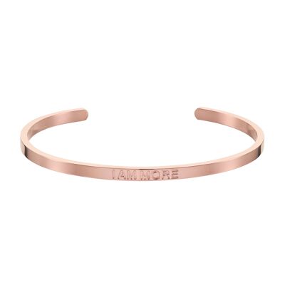 Bracelet d'affirmation I AM MORE (or rose)