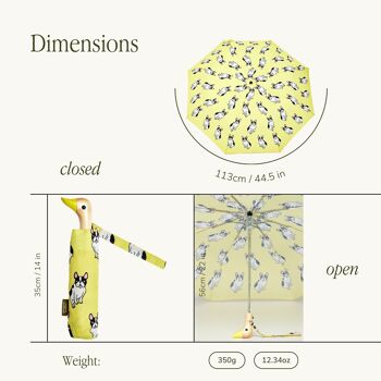 INEDIT ! Coucou Suzette - Parapluie Écologique Jaune Bouledogue Français 8