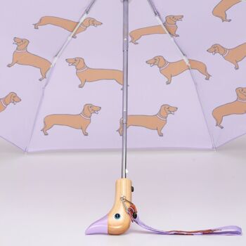 INEDIT ! Coucou Suzette - Parapluie Canard Ecologique Teckel Violet 6