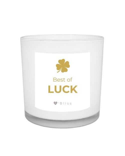 Geurkaars O'Bliss quote - Best of Luck - gold collection