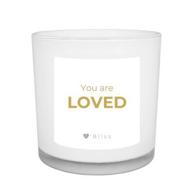 Geurkaars O'Bliss quote - You are loved - gold collection