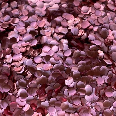 Purpurina ecológica rosa rosa - Ultra gruesa