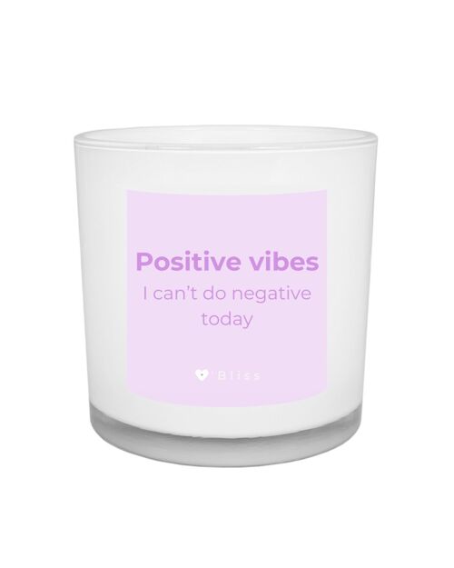 Geurkaars O'Bliss quote - positive vibes - grow collection