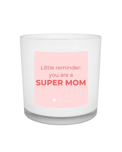 Geurkaars O'Bliss quote - super mom - mom collection - moederdagcadeau
