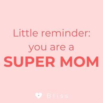 Citation de Geurkaars O'Bliss - super maman - collection maman - moederdagcadeau 2