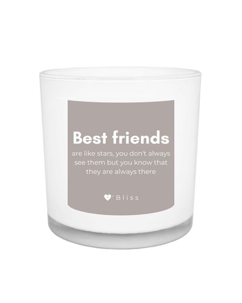 Geurkaars O'Bliss quote - Best  friends - friends collection