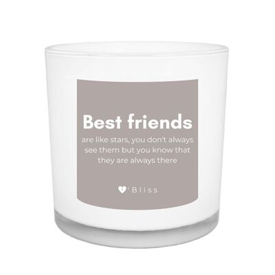 Geurkaars O'Bliss quote - Best  friends - friends collection