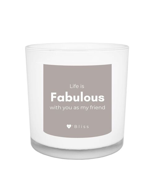 Geurkaars O'Bliss quote - Fabulous friend - friends collection