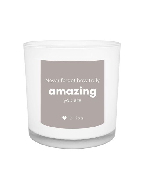 Geurkaars O'Bliss quote - Amazing - thank you collection