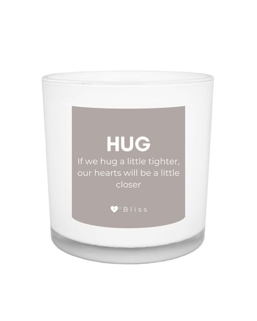 Geurkaars O'Bliss quote - Hug tighter - a little hug collection