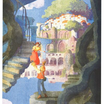 Poster / Poster - Miyazaki - 𝐿𝑒 𝐶ℎ𝑎̂𝑡𝑒𝑎𝑢 𝑑𝑎𝑛𝑠 𝑙𝑒 𝐶𝑖𝑒𝑙 - HifuMiyo