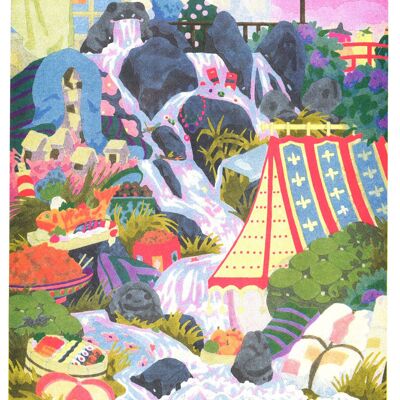 Affiche / Poster - Miyazaki -  Le Voyage de Chihiro - Camille Gobourg