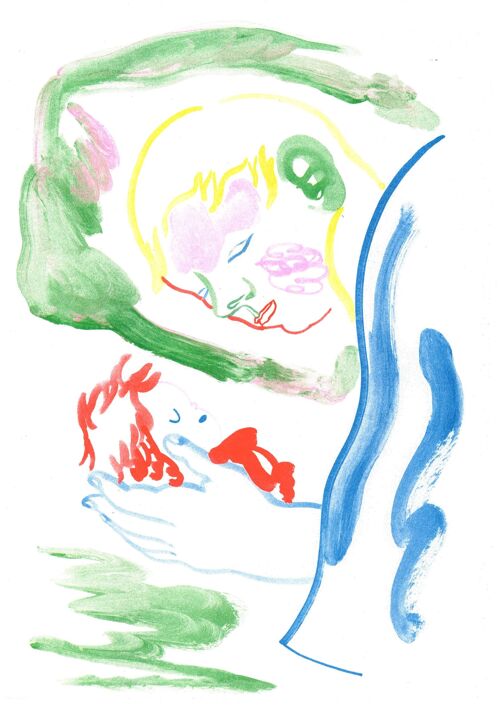 Affiche / Poster - Miyazaki -  Ponyo sur la Falaise - Gaëlle Loth