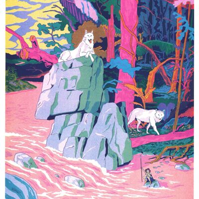 Affiche / Poster - Miyazaki - Princesse Mononoke - Simon Roussin