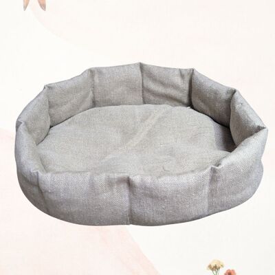 Hemp and Wool Oval Pet Bed