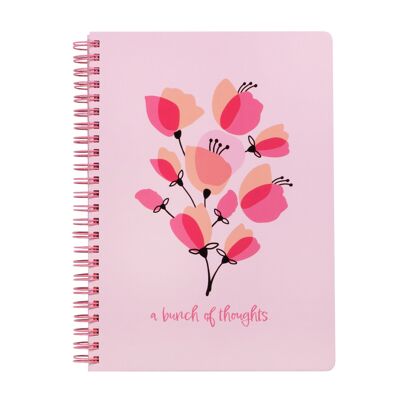 Mini Carnet, Coquelicot Rose