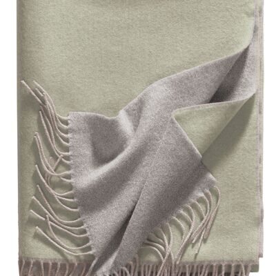 ALASSIO blanket light grey/sage