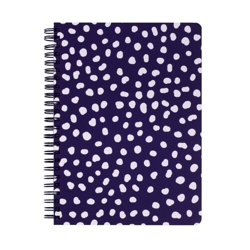 Mini Notebook, Navy Dots