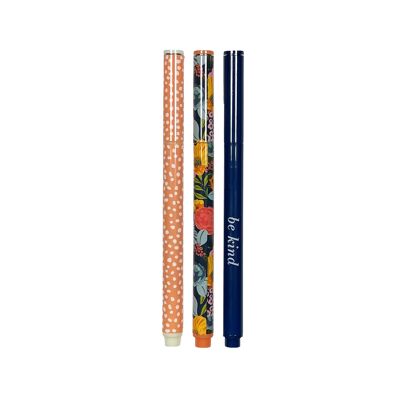 Fine Tip Pen Set, Garden Blooms