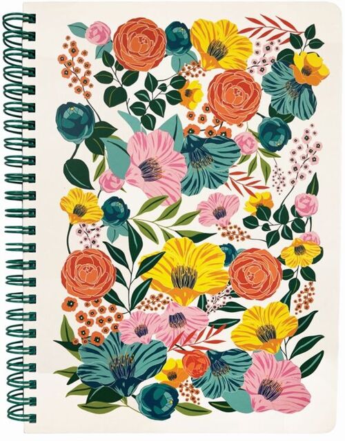 Mini Notebook, Garden Blooms Cream
