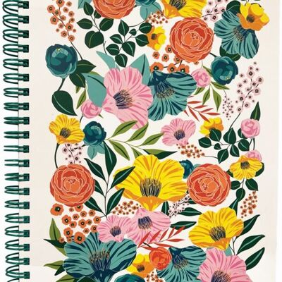 Mini Notebook, Garden Blooms Cream