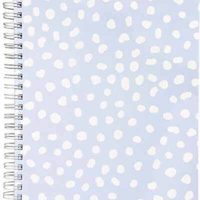 Mini Carnet, Pois Vintage Bleu Clair