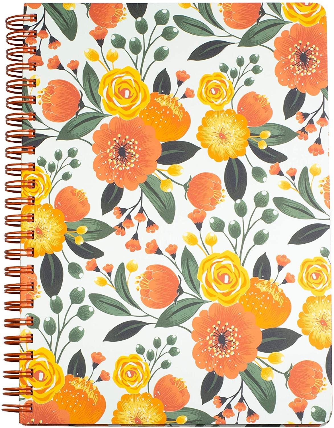 Mini taccuino, floreale arancione