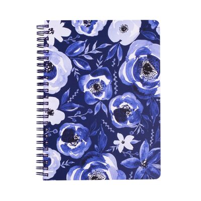 Mini-Notizbuch, Blaues Aquarell