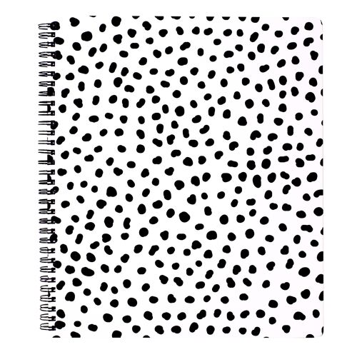 Large Notebook, Black Dots