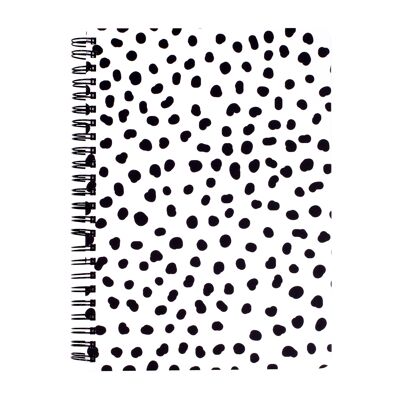 Mini Notebook, Black Dots