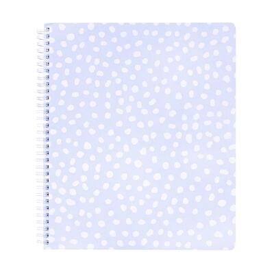 Grand Carnet, Pois Bleu Clair