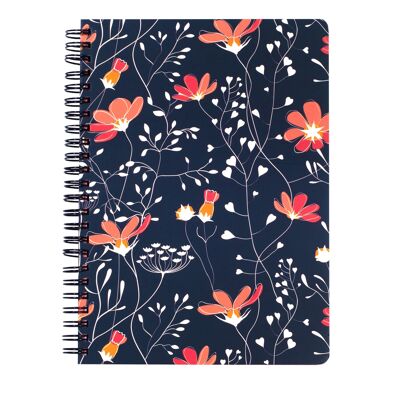 Mini cuaderno, vides florales