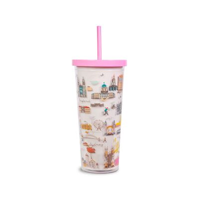 Tumbler with Straw, Travel