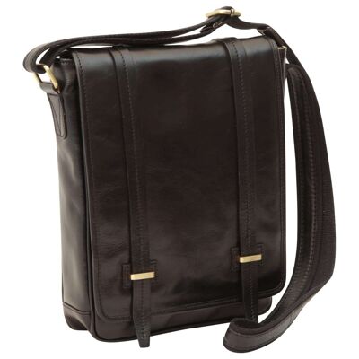 Messenger with double magnetic closure. Black