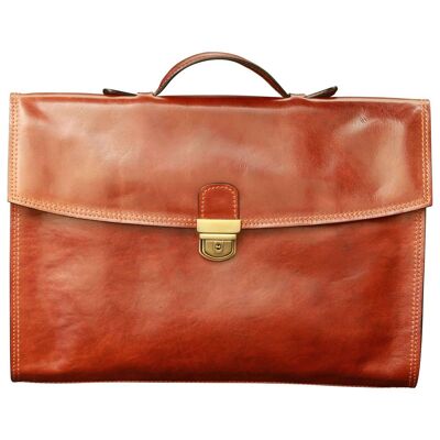 Sac de bureau en cuir. marron