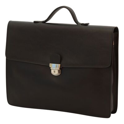 Black office briefcase