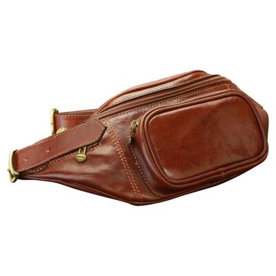 Leather pouch. Brown